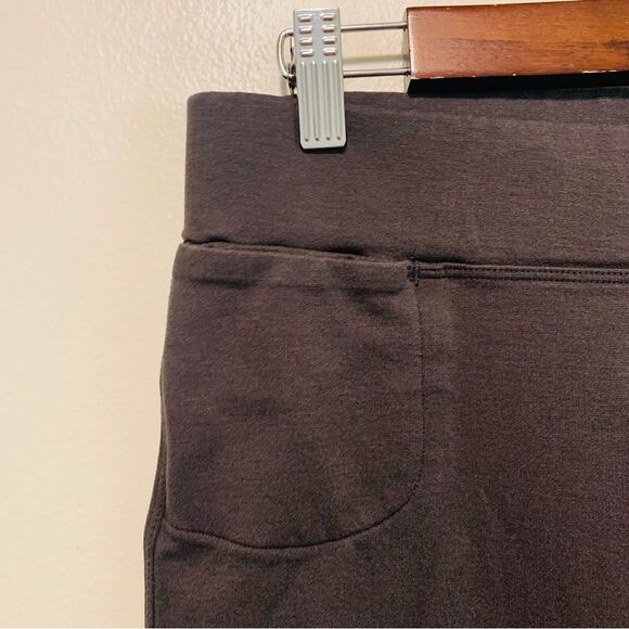 American Giant ponte knit charcoal grey leggings size 12 - Picture 3 of 6